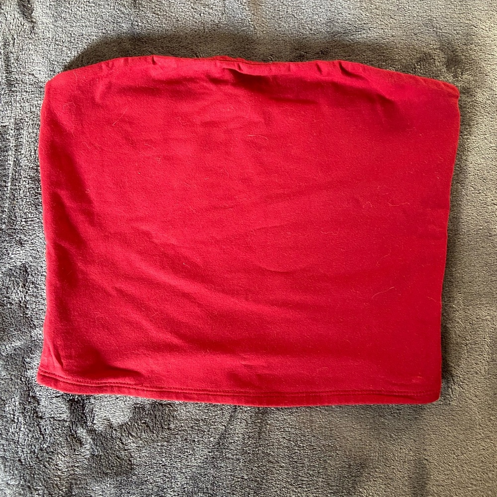 Garage Red Tube Top